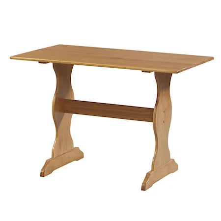 Rectangular Trestle Kitchen Table